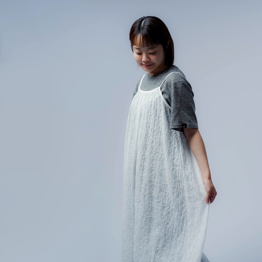 【soco】清涼感たっぷり エンブロイダリーレースドレス / 白色 a004f-wht1 - wafu