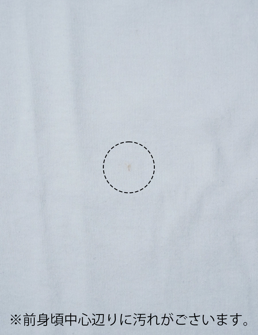 【リユース作品/Sサイズ】ボートネック コットン Tシャツ / 白 sample-a0406 - soco