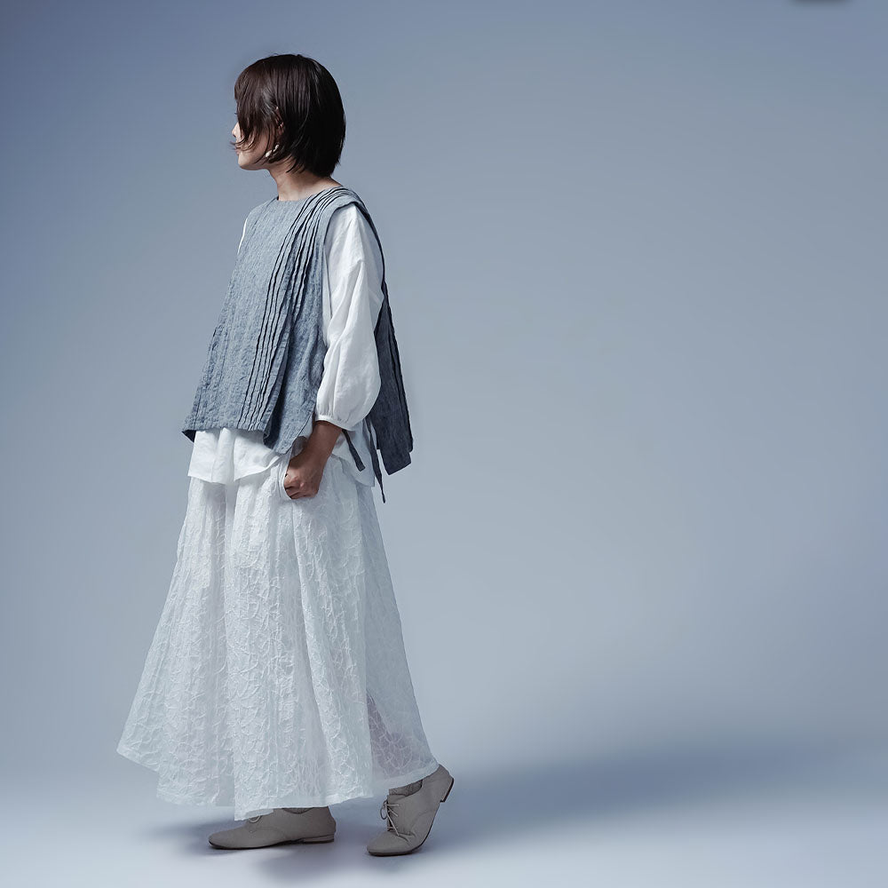 【soco】天使のエンブロイダリー レーススカート / 白色 s006f-wht1 - wafu